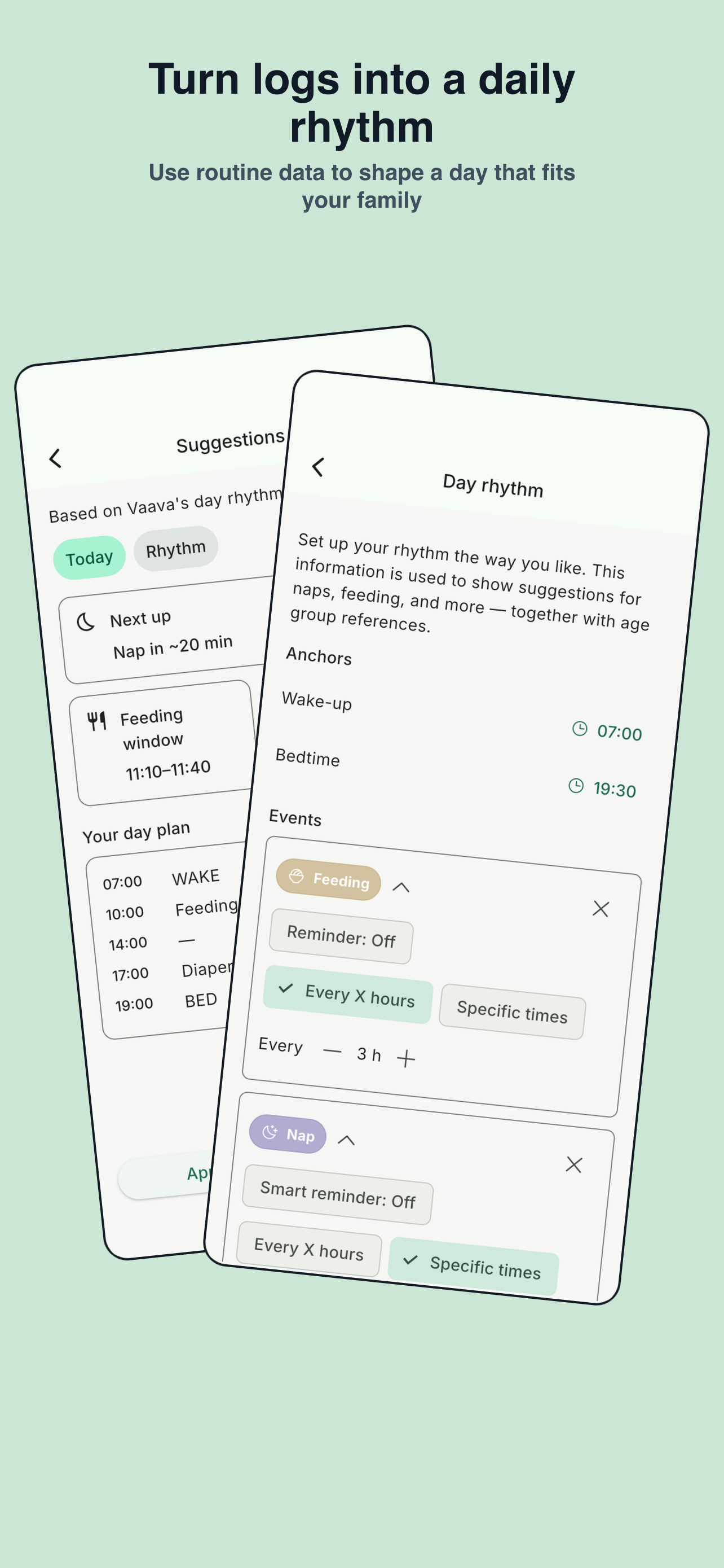 Vaava store preview for daily rhythm